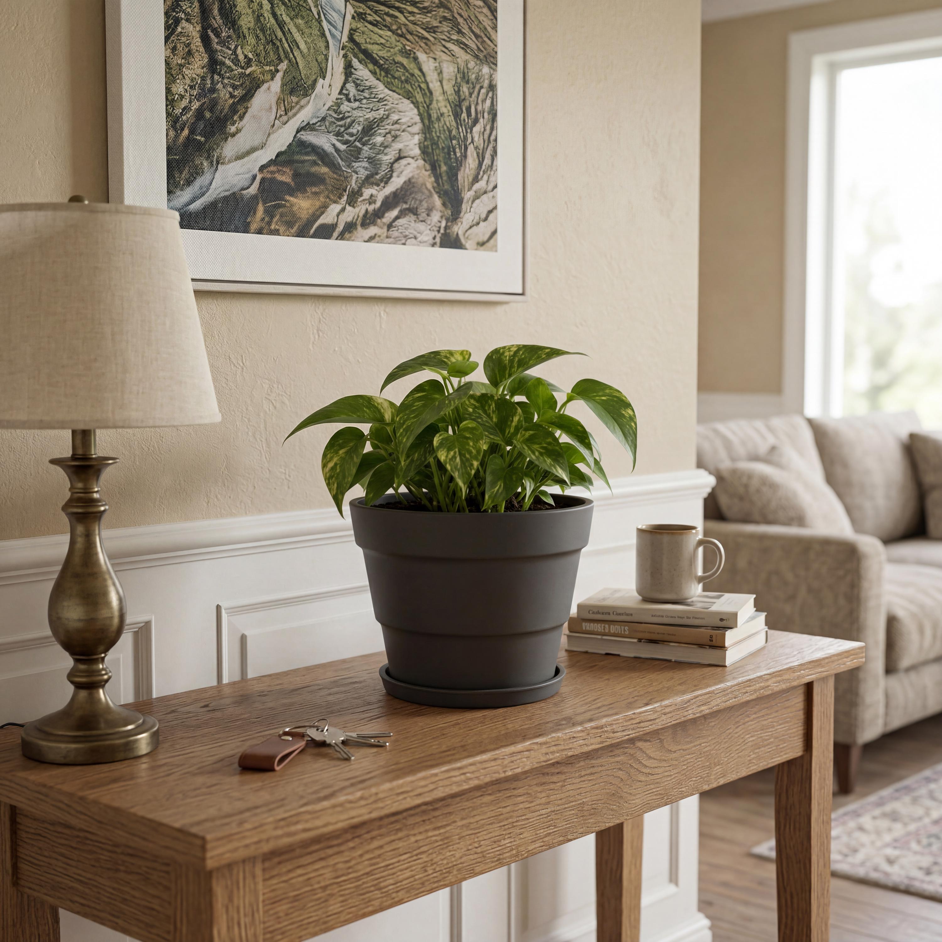 Modern Planter Pot with Drainage Tray – photo 10